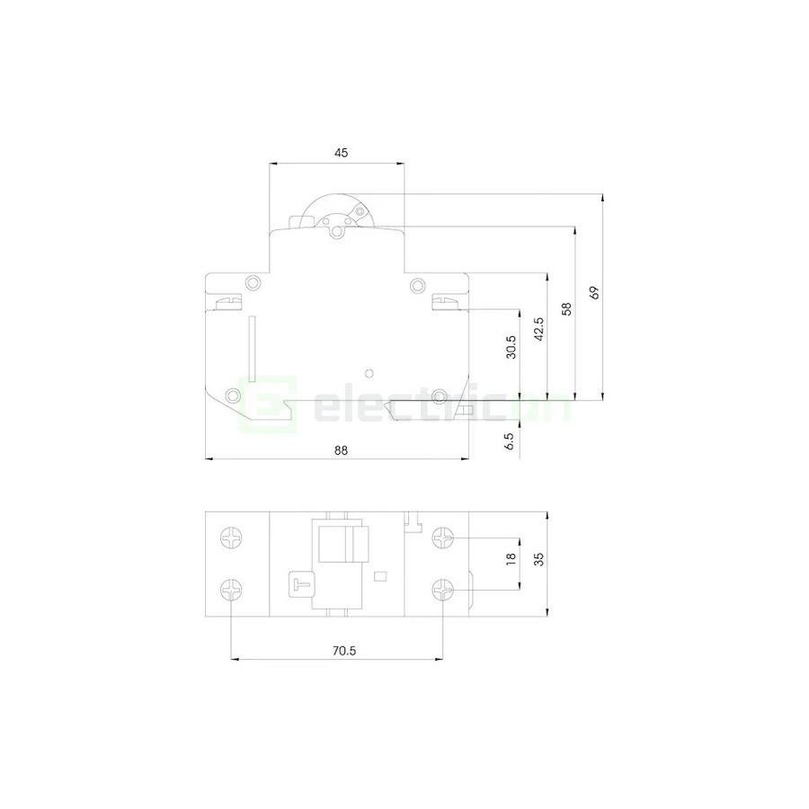 Siguranță Diferențială RCBO ETI B40 10kA 30mA Tip A