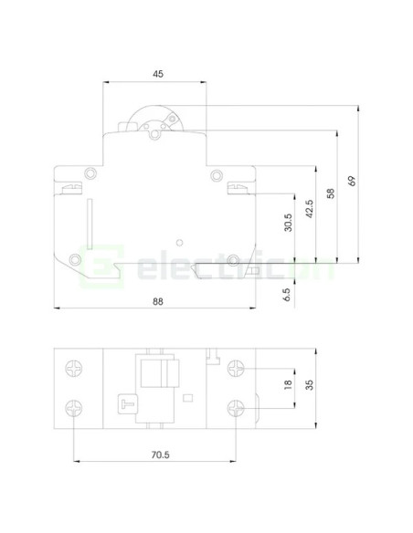 Siguranță Diferențială RCBO ETI B40 10kA 30mA Tip A
