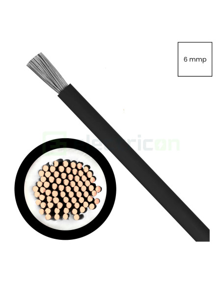 Cablu Solar Helukabel 6mm² Negru 1500V H1Z2Z2-K 713531