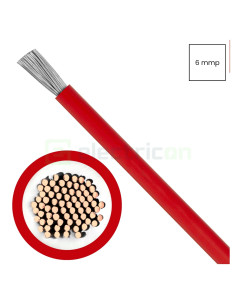 Cablu solar 1500V roșu, 6mmp, SOLARFLEX Helukabel, 713569