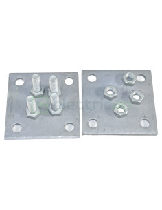 Clemă legătură cruce platbandă, 40x4mm, oțel, Dietzel Univolt, D-KK40/40FVM8 (006250) 2