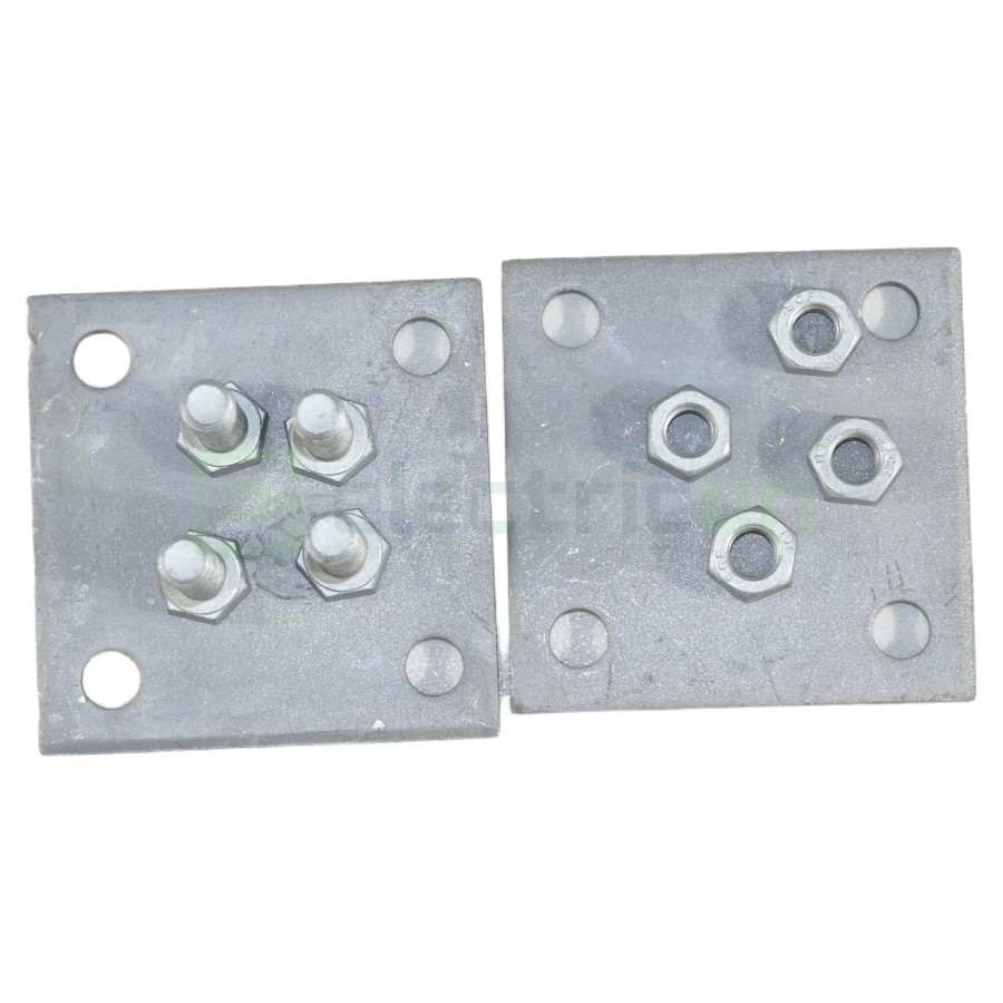 Clemă legătură cruce platbandă, 40x4mm, oțel, Dietzel Univolt, D-KK40/40FVM8 (006250)