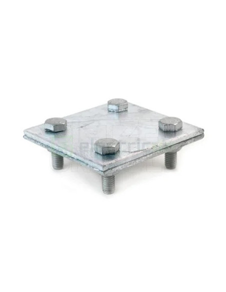 Clemă legătură cruce platbandă, 40x4mm, oțel, Dietzel Univolt, D-KK40/40FVM8 (006250)