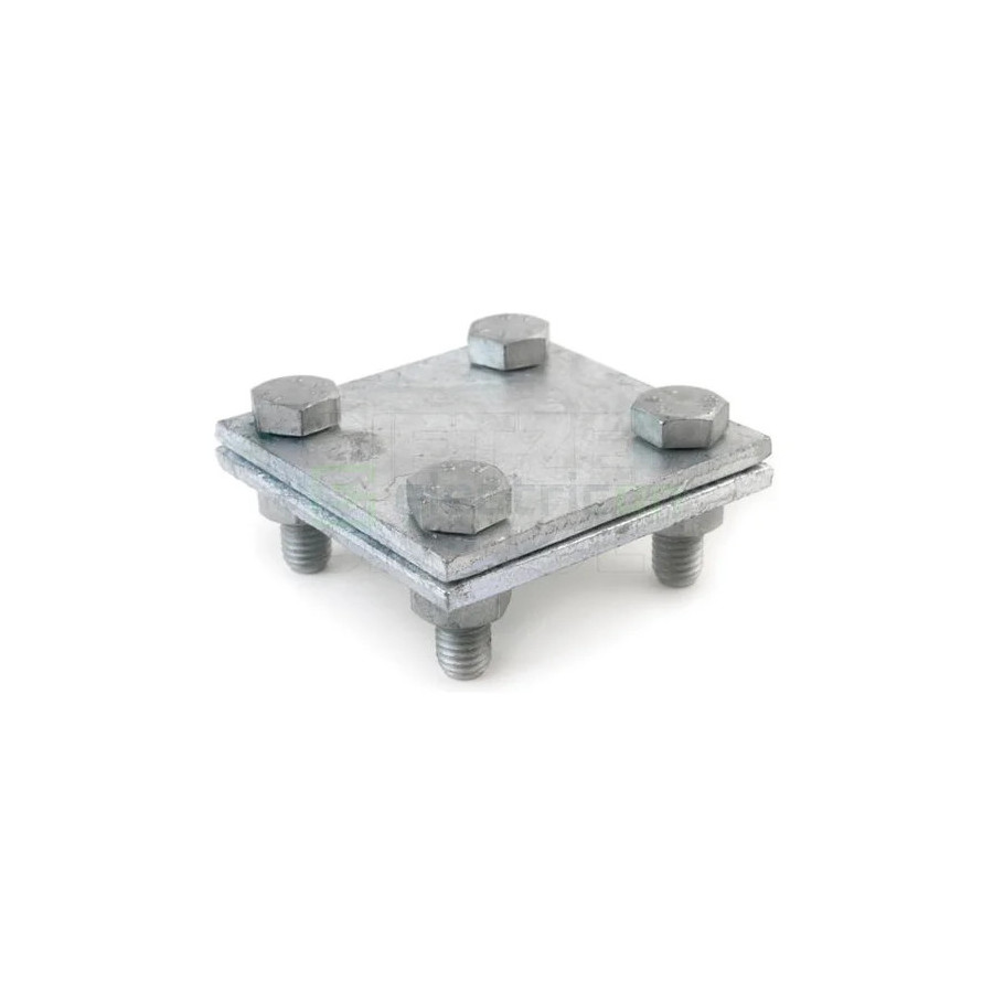 Clemă legătură cruce platbandă, 40x4mm, oțel, Dietzel Univolt, D-KK40/40FVM8 (006250)