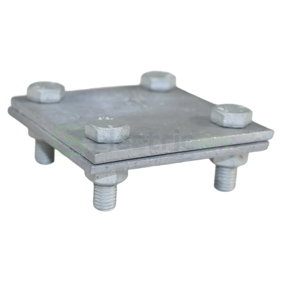 Clemă legătură cruce platbandă, 40x4mm, oțel, Dietzel Univolt, D-KK40/40FVM8 (006250)