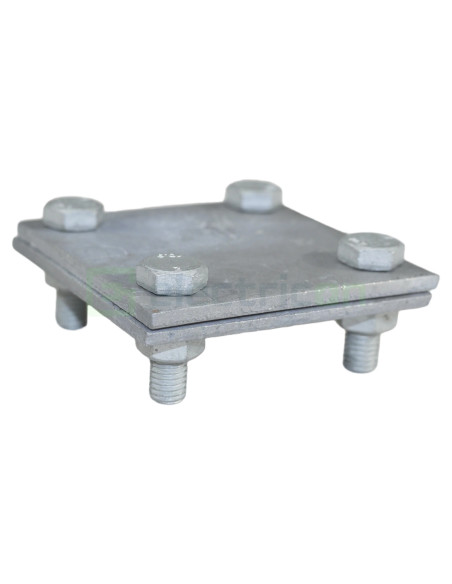 Clemă legătură cruce platbandă, 40x4mm, oțel, Dietzel Univolt, D-KK40/40FVM8 (006250)