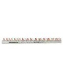 Busbar - Baretă alimentare - 1P+N  trifazat tip pini 54M MCB 1P+N 1M 10mm² - Schrack BSA90172