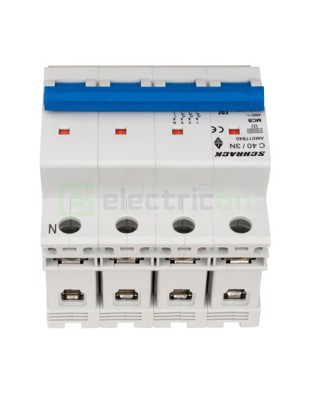 Disjunctor Schrack Amparo 3P+N 40A 10kA Curba C AM017840