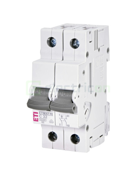 Siguranță Automată ETI 32A 1P+N 6kA Curba C 001900133