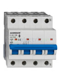 MCB - Siguranță automată - disjunctor - curba C 40A 10kA 3P+N 4M Schrack AM017840