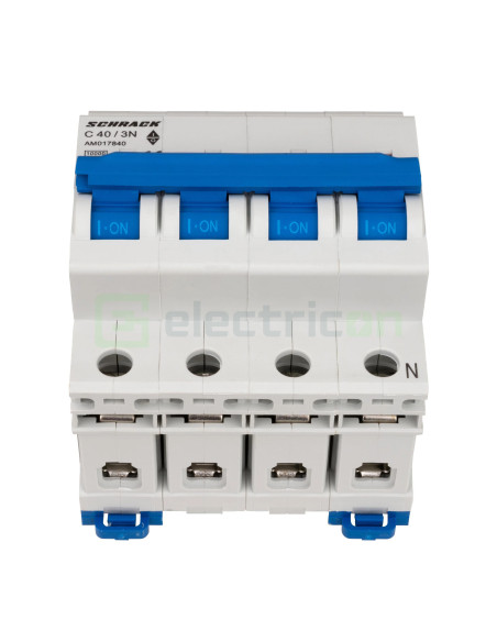 Disjunctor Schrack Amparo 3P+N 40A 10kA Curba C AM017840