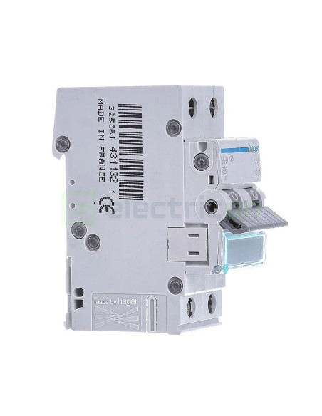 Disjunctor Hager MCN216 2P 16A 6kA Curba C