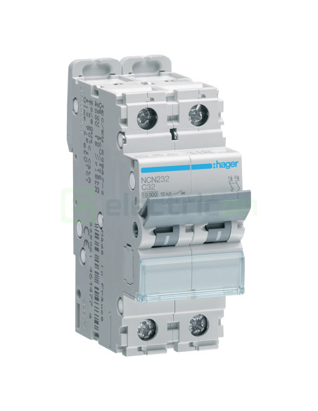 Disjunctor Hager NCN232 2P 32A 10kA Curba C