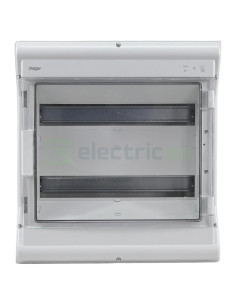 Tablou Vector 36M IP65 aparent 1000V DC/AC, 2x18, Hager, VE218L - Electricon.ro