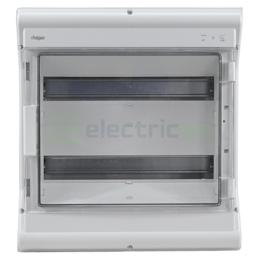 Tablou Vector 36M IP65 aparent 1000V DC/AC, 2x18, Hager, VE218L - Electricon.ro