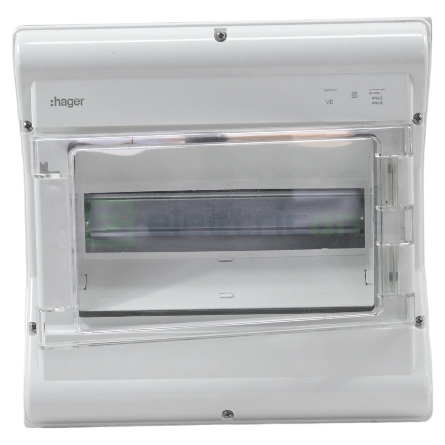 Tablou sigurante Vector 12M IP65 aparent stabil UV 1000V DC/AC, Hager, VE112PN - Electricon.ro