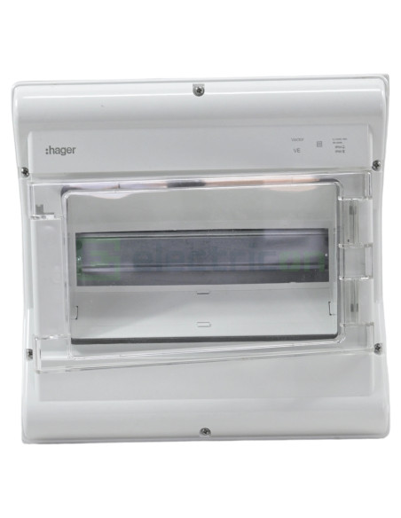 Tablou sigurante Vector 12M IP65 aparent stabil UV 1000V DC/AC, Hager, VE112PN - Electricon.ro