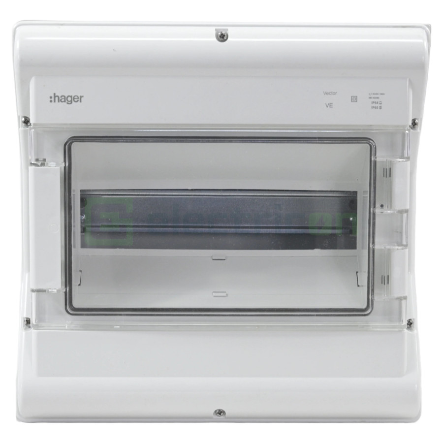 Tablou sigurante Vector 12M IP65 aparent stabil UV 1000V DC/AC, Hager, VE112PN - Electricon.ro