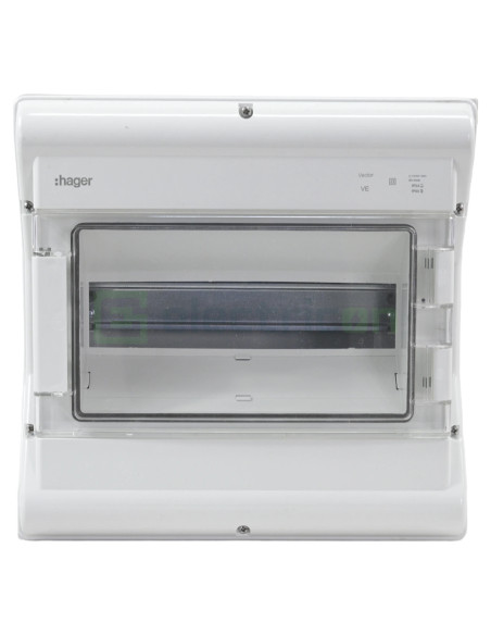 Tablou sigurante Vector 12M IP65 aparent stabil UV 1000V DC/AC, Hager, VE112PN - Electricon.ro