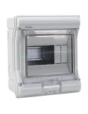 Tablou electric ABS - siguranțe - exterior IP65 - 6M (1x6) aparent ușă transparentă Hager VE106L