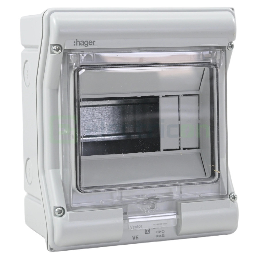 Tablou Vector 6M IP65 aparent 1000V DC/AC, Hager, VE106L - Electricon.ro