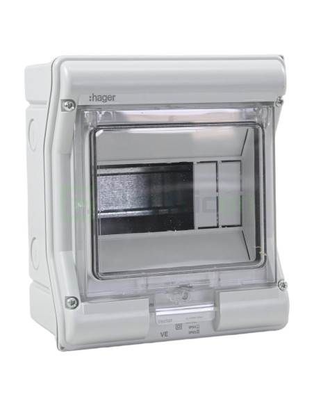 Tablou Vector 6M IP65 aparent 1000V DC/AC, Hager, VE106L - Electricon.ro