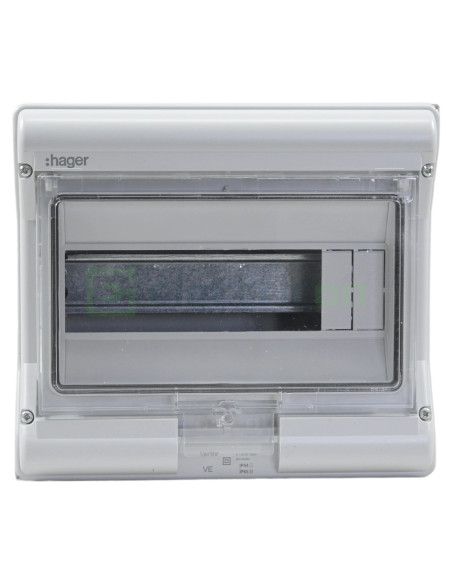Tablou Vector 10M IP65 aparent 1000V DC/AC, Hager, VE110L - Electricon.ro
