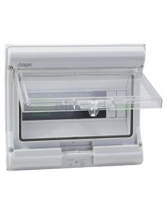 Tablou Vector 10M IP65 aparent 1000V DC/AC, Hager, VE110L - Electricon.ro