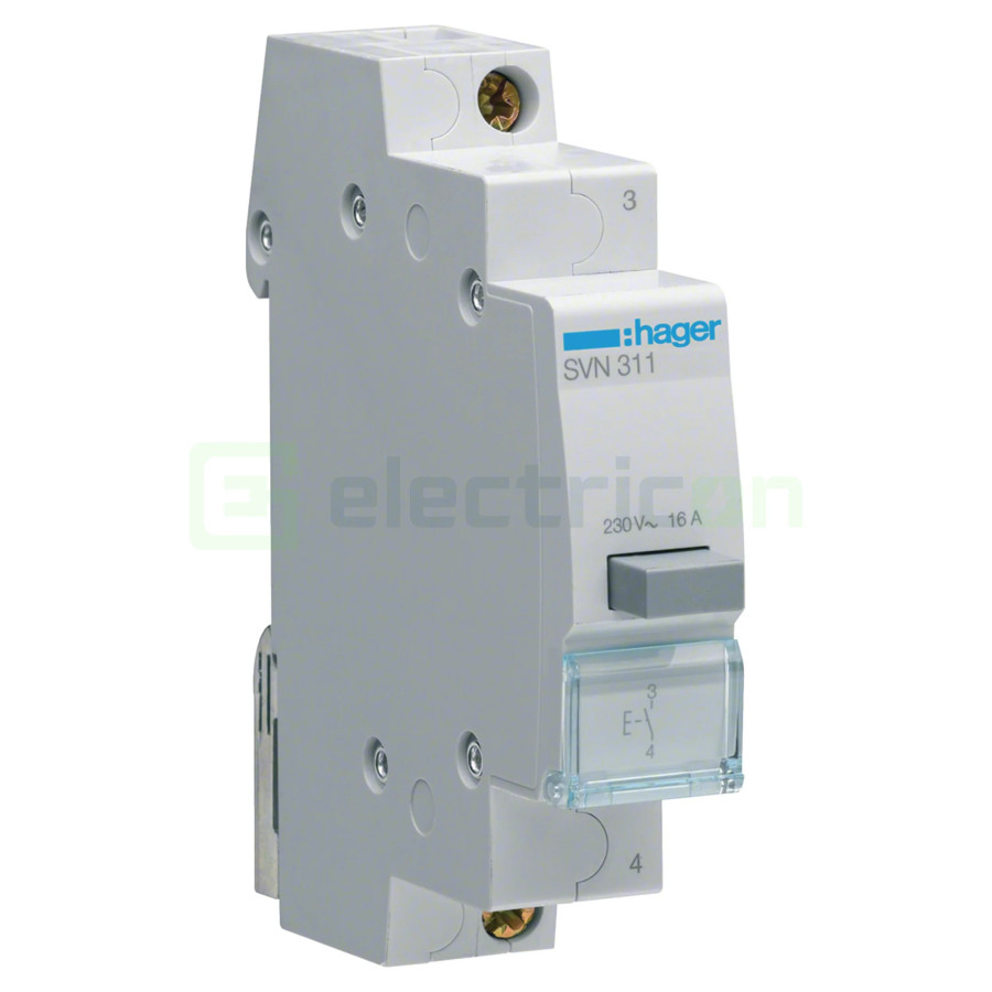 Buton comandă - cu revenire 1ND 230V - Hager SVN311