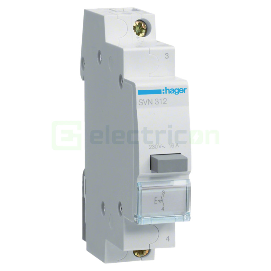 Buton comandă - cu reținere 1ND 230V - Hager SVN312