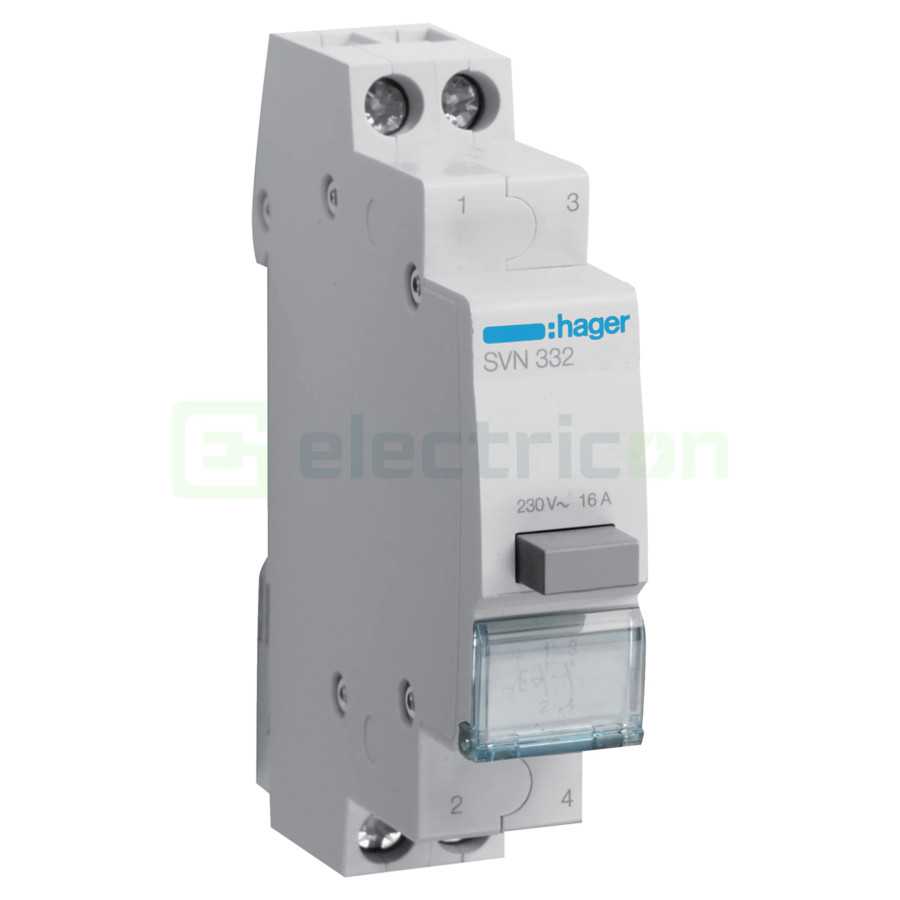 Buton comandă - cu reținere 2ND 230V - Hager SVN332