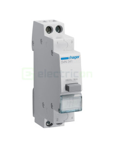 Buton comandă - cu revenire 2NI 230V - Hager SVN341