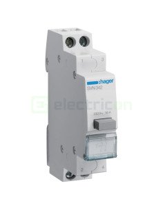 Buton comandă - cu reținere 2NI 230V - Hager SVN342