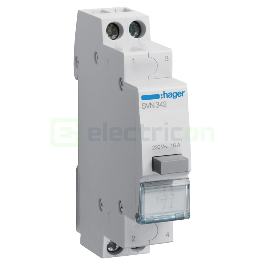 Buton comandă - cu reținere 2NI 230V - Hager SVN342