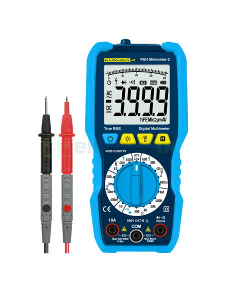 Multimetru digital - Manual-range, 10A DC, CAT III 600V - PanControl Minimeter-2