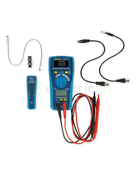 Tester Cabluri Rețea PAN LAN1 | Verificator RJ45 & RJ11 | Unitate Remote | Pancontrol