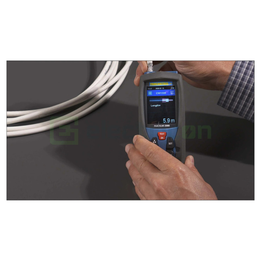 Reflectorometru PAN KLM 2000 | Măsurare Lungime Cablu TDR 3km | Ecran Color | Pancontrol