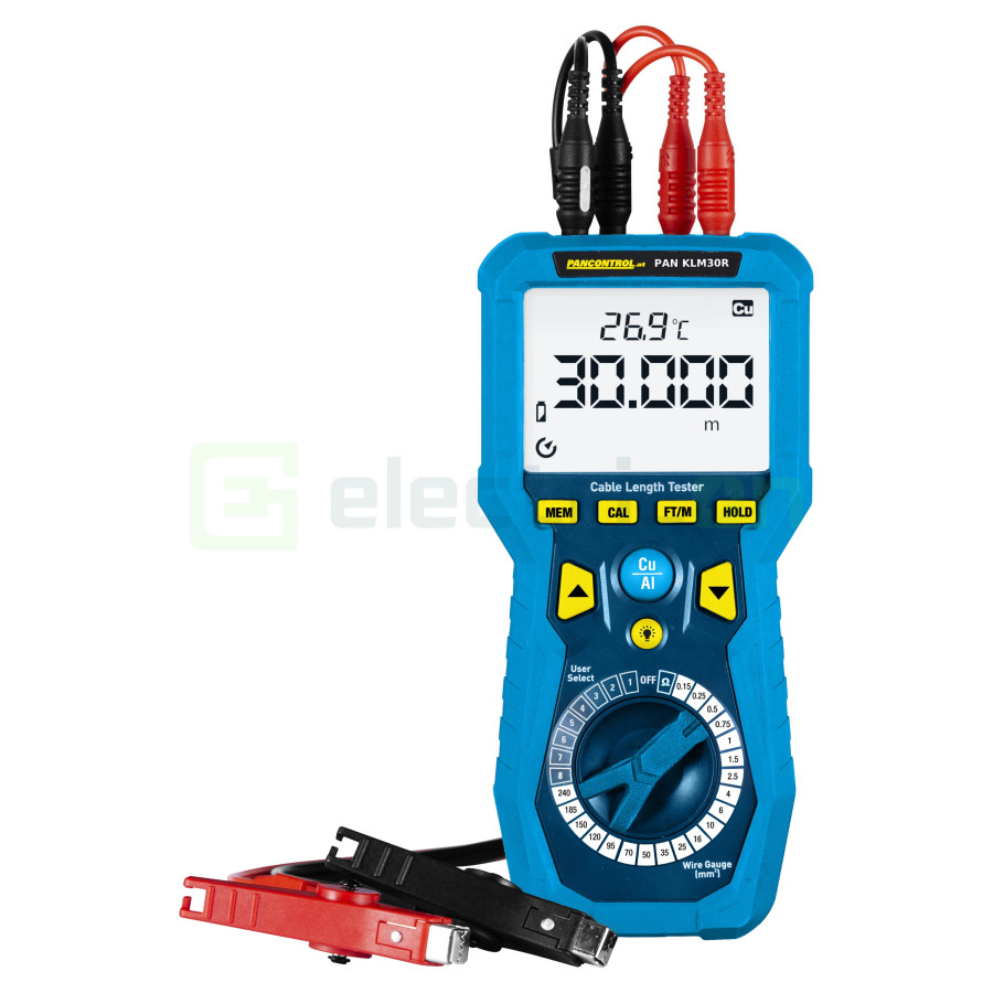Aparat Măsurat Lungime Cabluri PAN KLM30R | 0.1m - 30km | Mili-ohmmetru Kelvin | Pancontrol