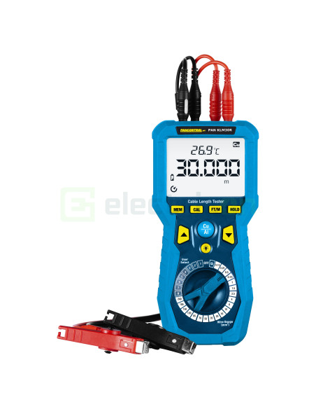 Aparat Măsurat Lungime Cabluri PAN KLM30R | 0.1m - 30km | Mili-ohmmetru Kelvin | Pancontrol