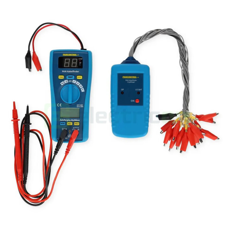 Detector Cabluri PAN Kabelfinder | Identificare 16 Conductori | Multimetru Digital 600V | Pancontrol