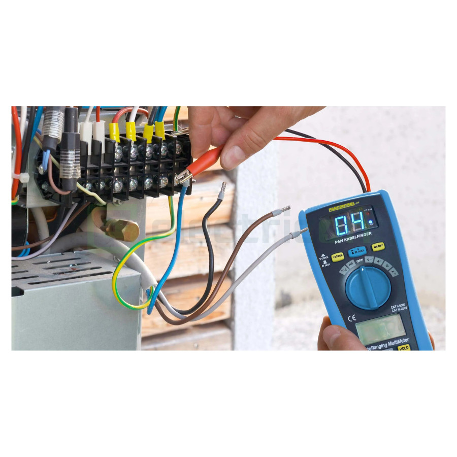 Detector Cabluri PAN Kabelfinder | Identificare 16 Conductori | Multimetru Digital 600V | Pancontrol