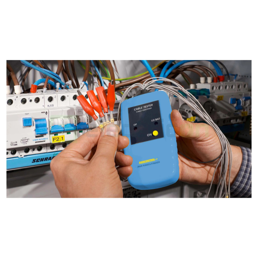 Detector Cabluri PAN Kabelfinder | Identificare 16 Conductori | Multimetru Digital 600V | Pancontrol