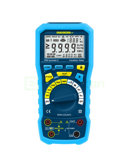 Megohmetru PAN Isometer-2 | Test Izolație 1000V | 100 GΩ & True RMS | CAT III 600V | Pancontrol