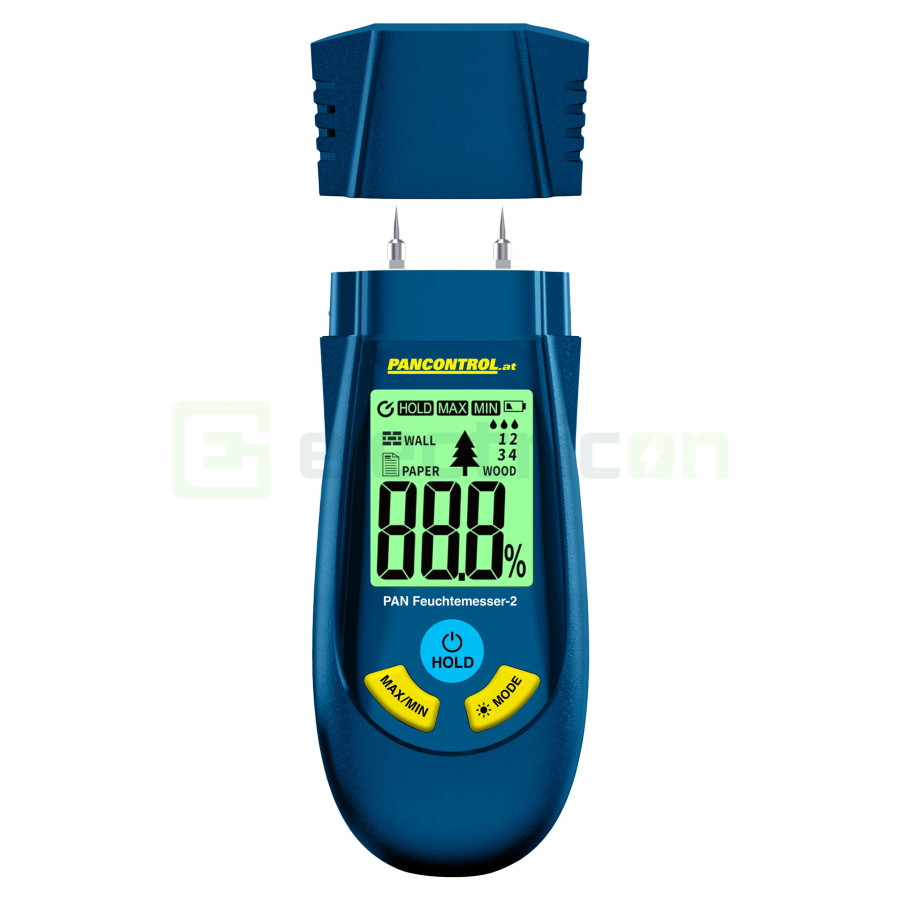 Umidometru Digital PAN Feuchtemesser-2 | Măsurare Lemn și Beton | LCD Iluminat | Pancontrol