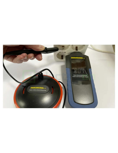 Tester Împământare PAN Erdungsprüfer | 1-2000Ω | Afișaj Bicolor LCD | CAT III 1000V | Pancontrol