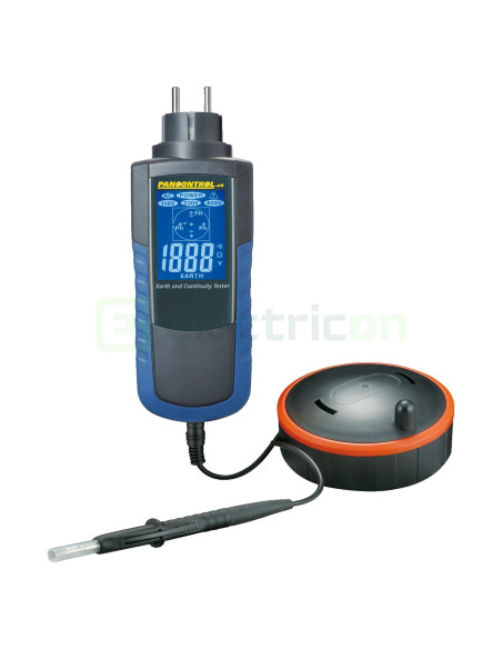 Tester Împământare PAN Erdungsprüfer | 1-2000Ω | Afișaj Bicolor LCD | CAT III 1000V | Pancontrol
