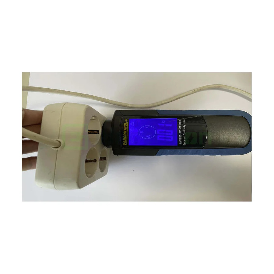 Tester Împământare PAN Erdungsprüfer | 1-2000Ω | Afișaj Bicolor LCD | CAT III 1000V | Pancontrol