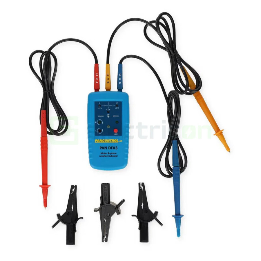 Indicator Faze PAN DFA3 | Direcție Rotație Motor | Set Complet cu Geantă | Pancontrol