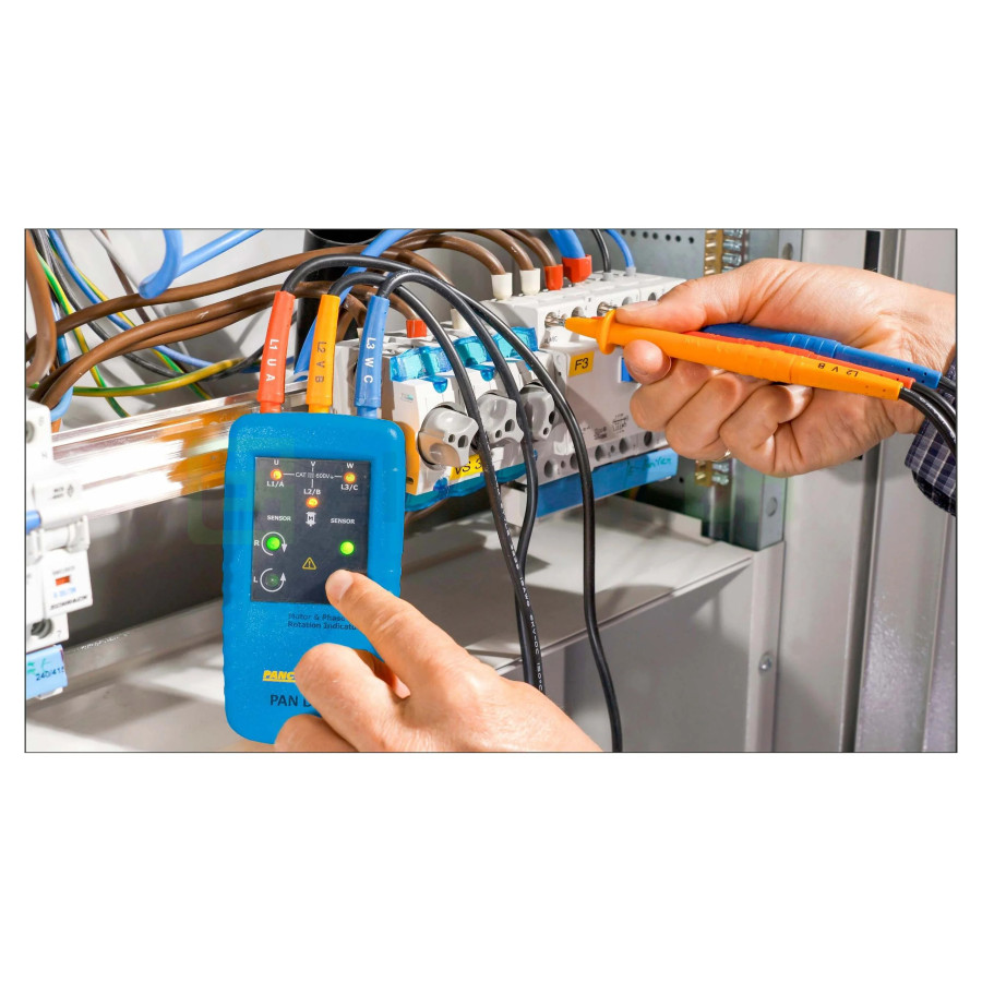 Indicator Faze PAN DFA3 | Direcție Rotație Motor | Set Complet cu Geantă | Pancontrol