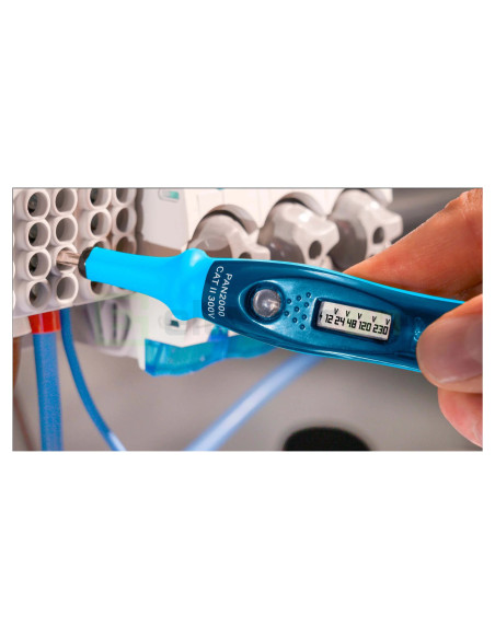 Tester Tensiune LCD PAN 2000 | 12-250V AC/DC | Verificator Fază Fără Baterii | Pancontrol